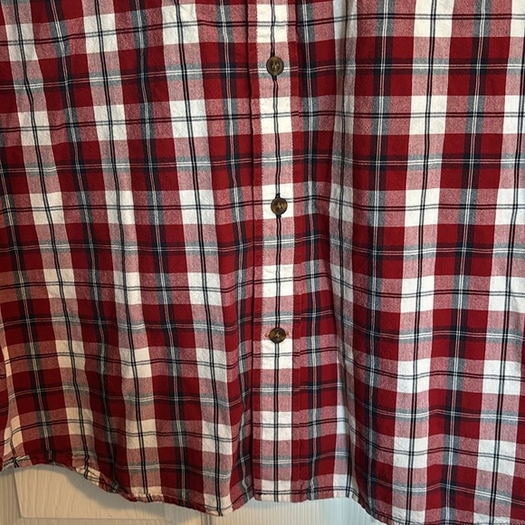 Carhartt men’s red plaid short sleeve button down shirt size XL - Picture 4 of 9